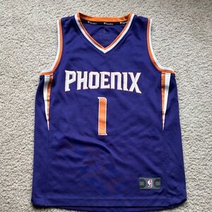 Devin Booker: Phoenix Kids Basketball Jersey - Purple